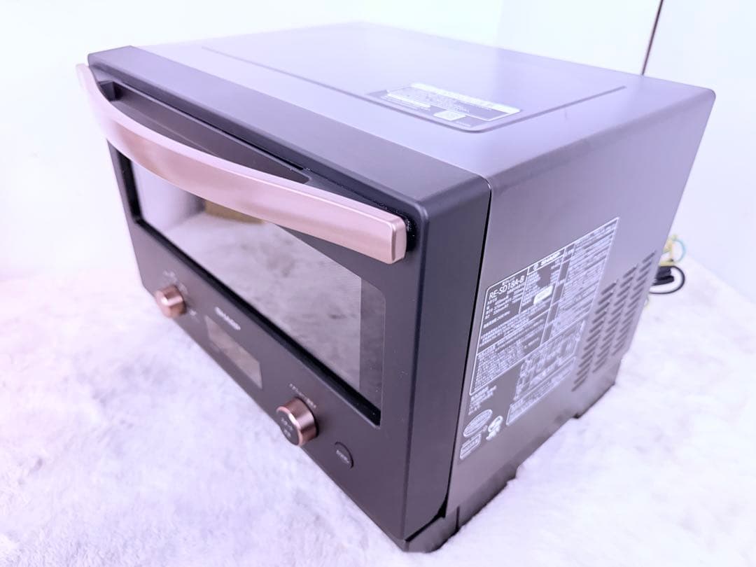 【美品】SHARP オーブンレンジ RE-SD18A-B 2023年製 ブラック