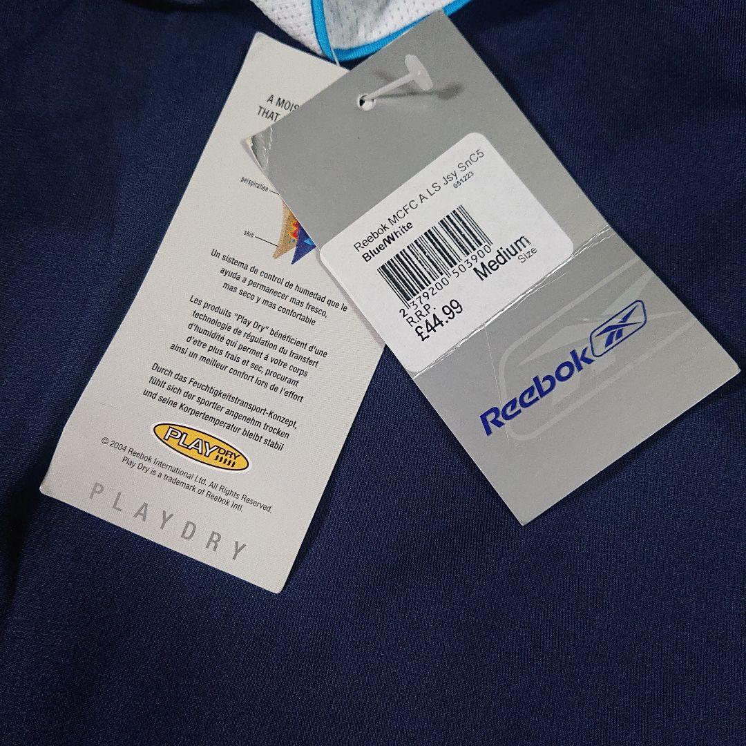 新品Reebokマンチェスターシティ長袖ユニフォーム紺