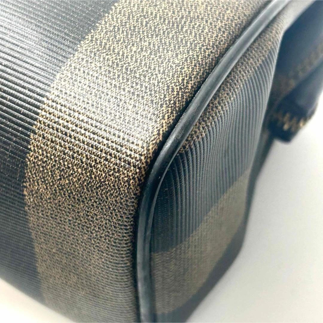 フェンディ　 ペカン　FFロゴ　PVC ハンドバッグ　ミニボストンバッグ