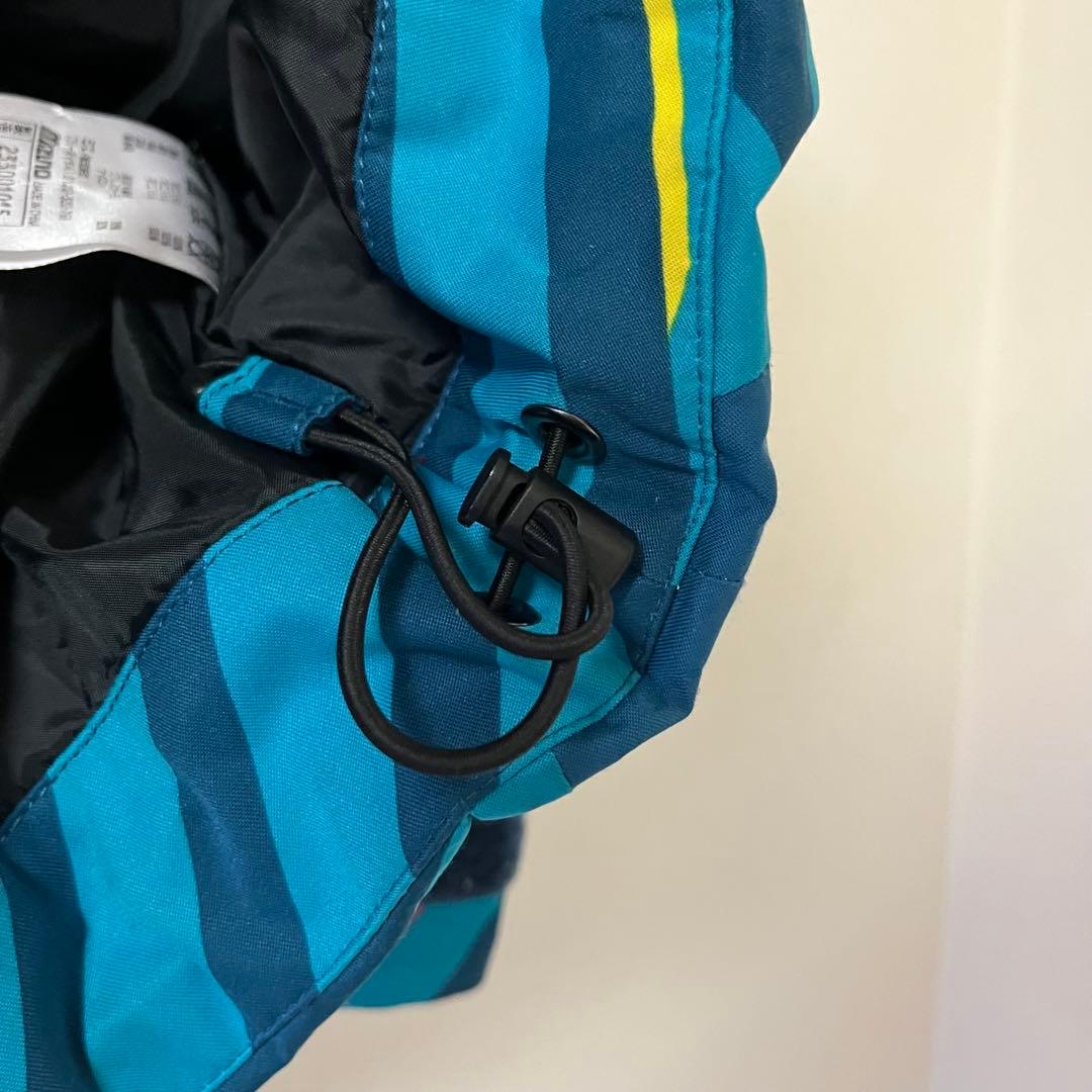 【訳あり】Mizuno スキーウェア 青/ストライプ セットアップ