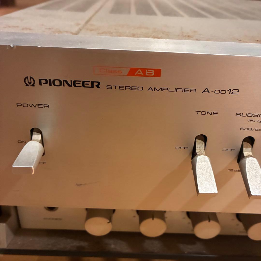 ジャンク　Pioneer A-0012 プリメインアンプ
