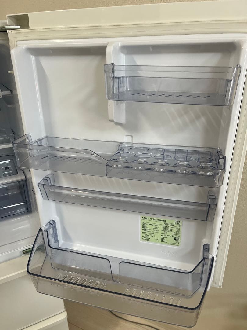 AQUA 2020年 272L 3ドア冷蔵庫　AQR-27J(W)アクア