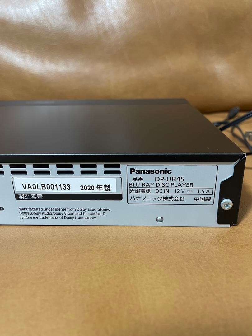 パナソニック ブルーレイディスクプレイヤー UltraHD DP-UB45