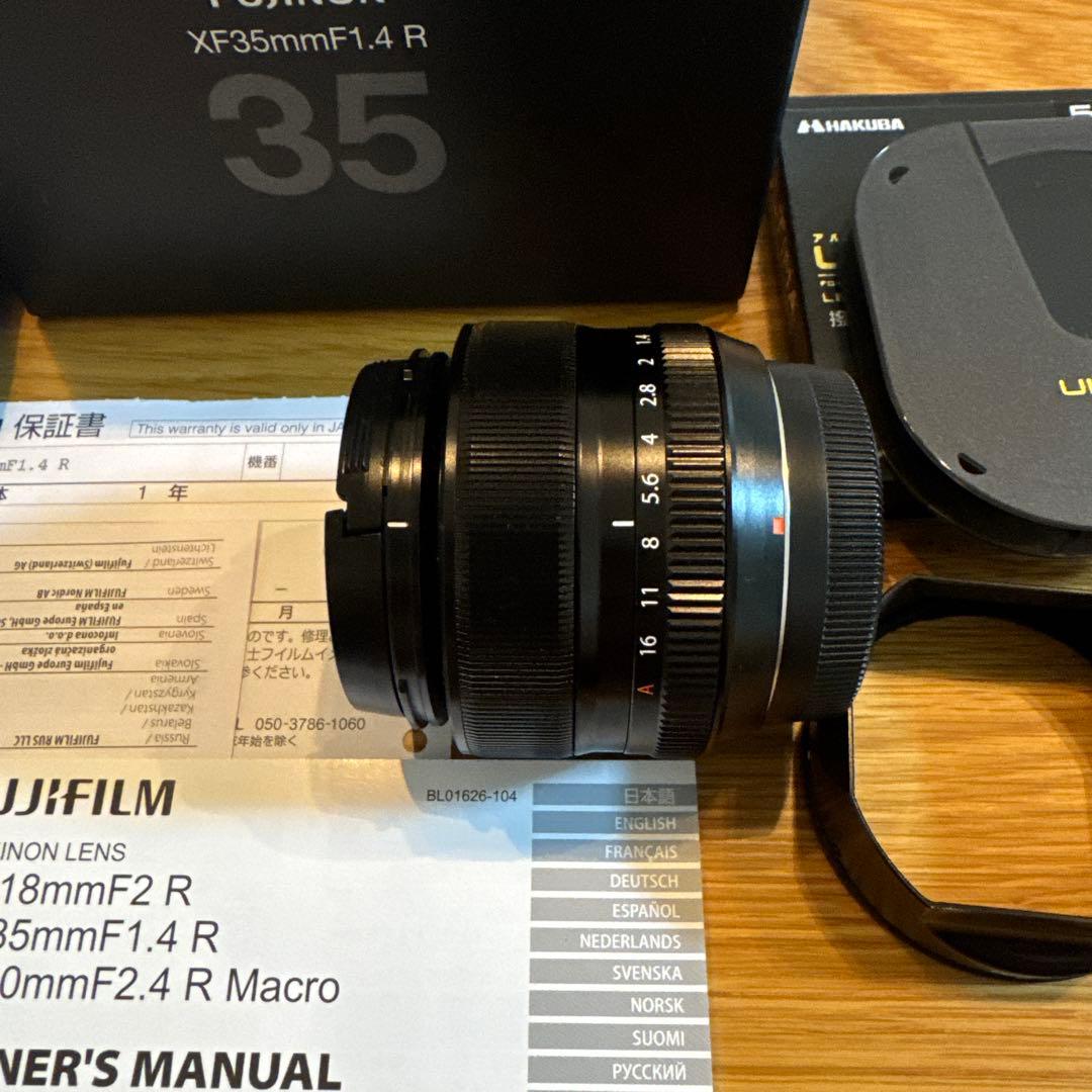 FUJIFILM XF35mmF1.4 R レンズ 付属品完備