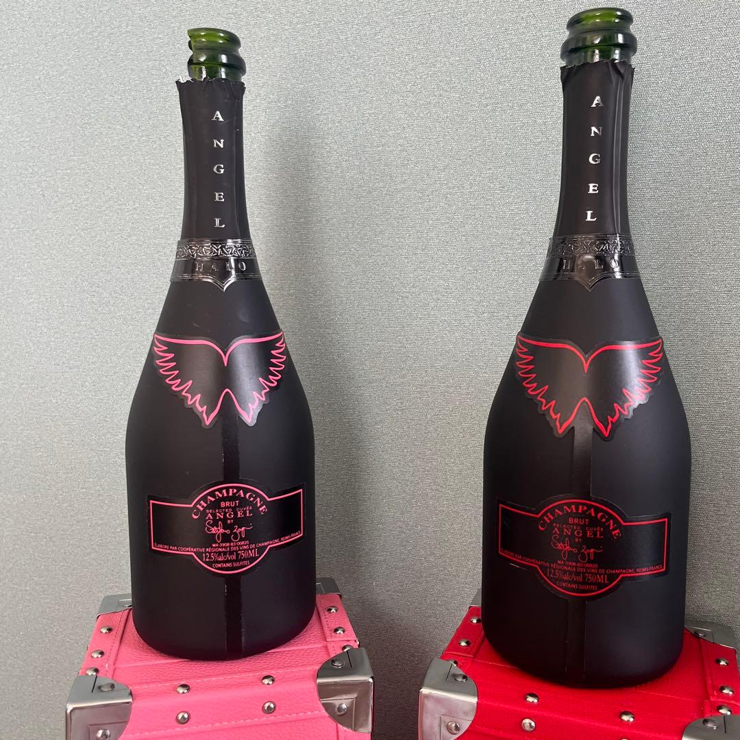 エンジェル シャンパン セット ボトルケース 空き瓶 7本セット