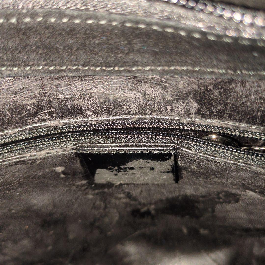 【中古品】【GUCCI】バンブー　黒　ロゴ　難あり