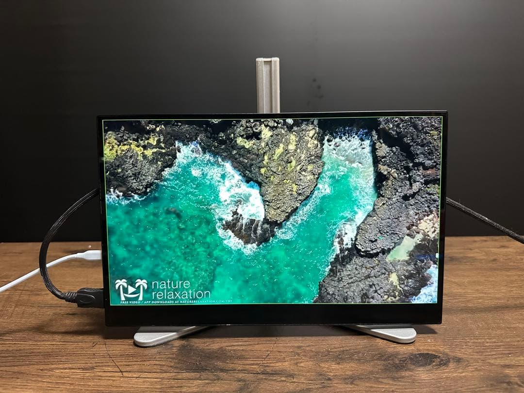 RTK FHD HDR 15.6インチ モバイルモニター サンワモニタースタンド