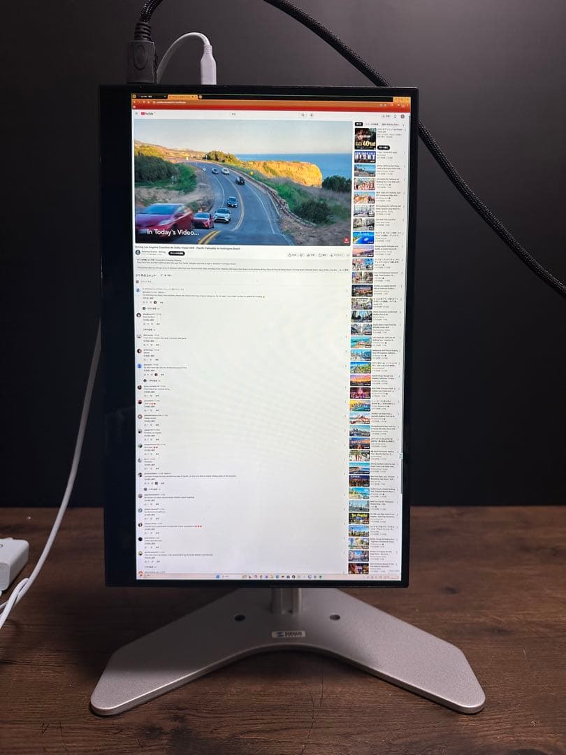 RTK FHD HDR 15.6インチ モバイルモニター サンワモニタースタンド