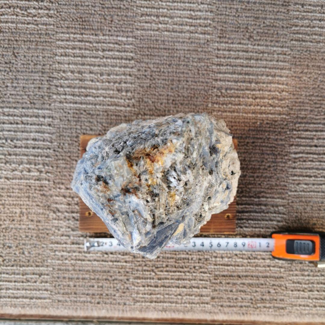 カイヤナイト　原石　4.1キロ　鑑賞石　石　置物　オブジェ　インテリア