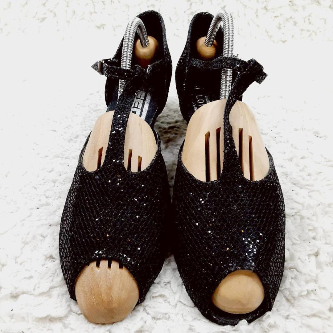 未使用級24.5㎝◎FREED OF LONDON 社交ダンスシューズ サンダル