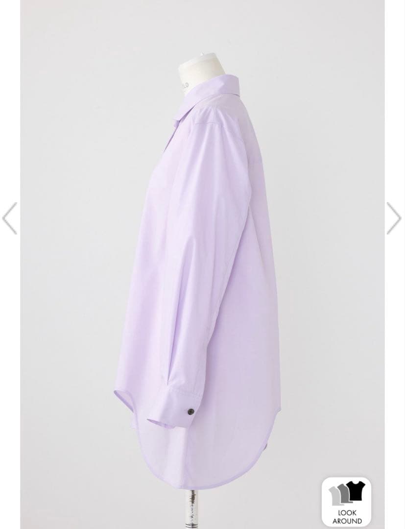 T/Cタイプライター カーブアシンメ SH/シャツ　ライトパープル　エンフォルド