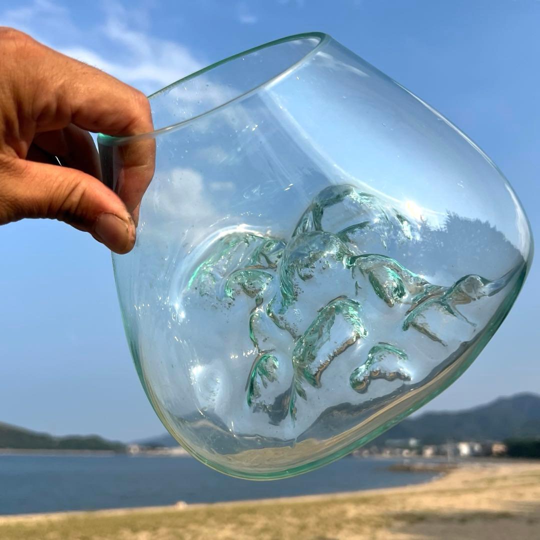 流木ガラスオブジェ大G 花瓶 金魚鉢 ガーデニング フラワーポット 水槽 アート