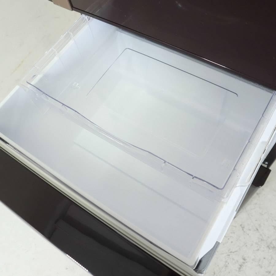 日立 315L 3ドア 冷蔵庫 R-K32JV(TD) ダークブラウン 右開き