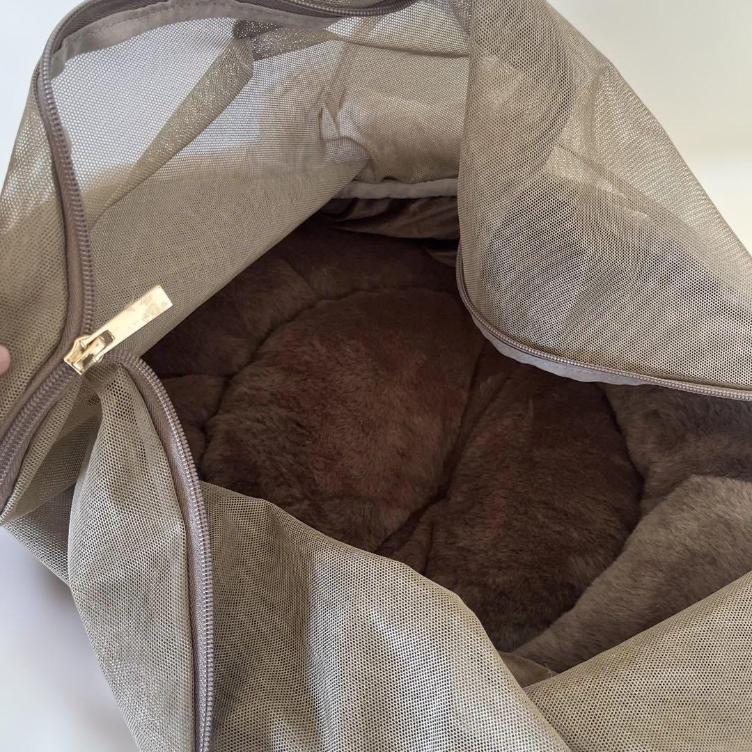 monchéri 2wayハンモック型メッシュ付きファースリングバッグ モカ