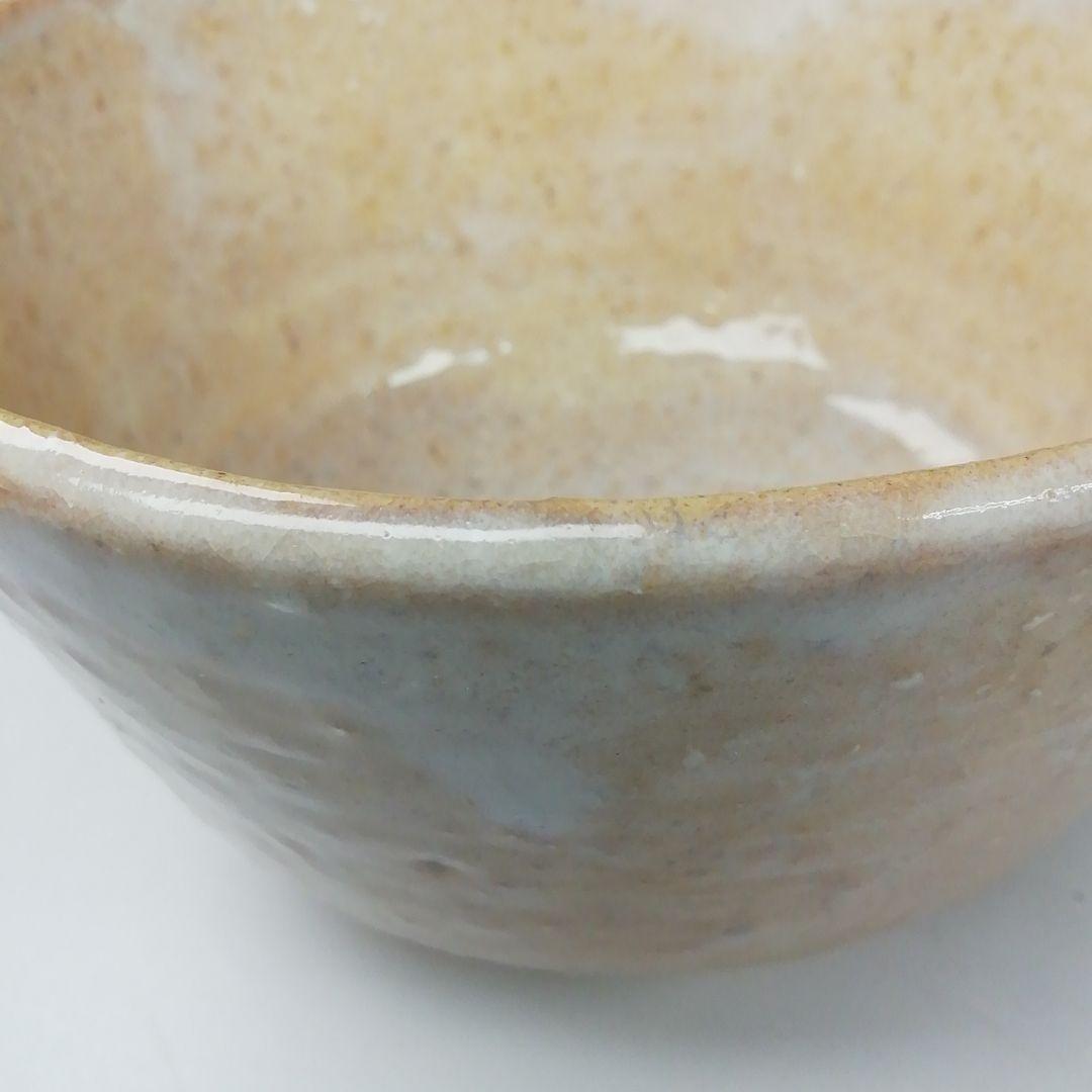 Ｔ３６６　茶碗　『萩茶碗』『野坂江月堂　野坂康起』　共箱　抹茶碗　茶道具