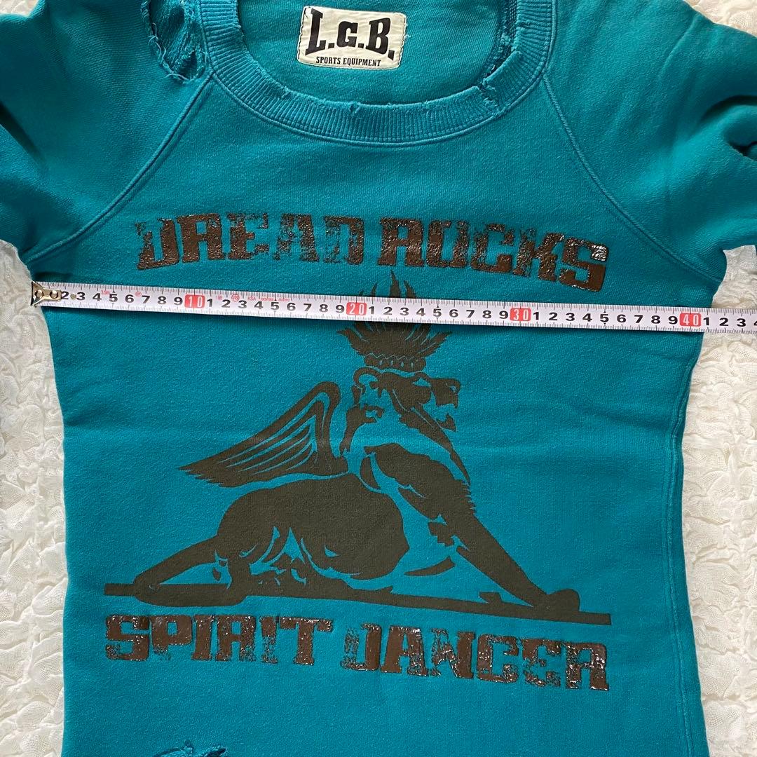 LGBクラッシュ加工SWEATトレーナーY2K人気スウェット希少archive