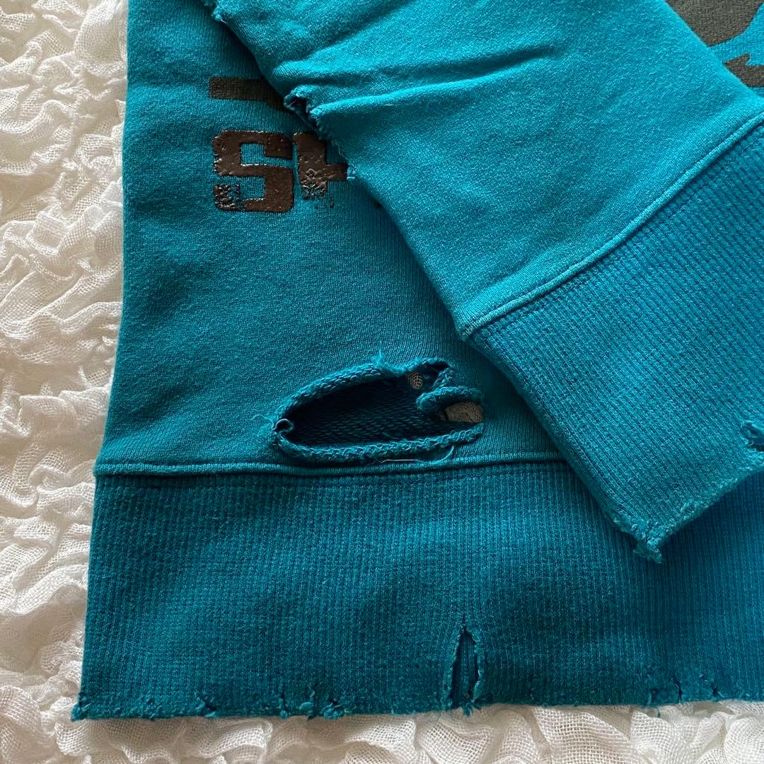 LGBクラッシュ加工SWEATトレーナーY2K人気スウェット希少archive