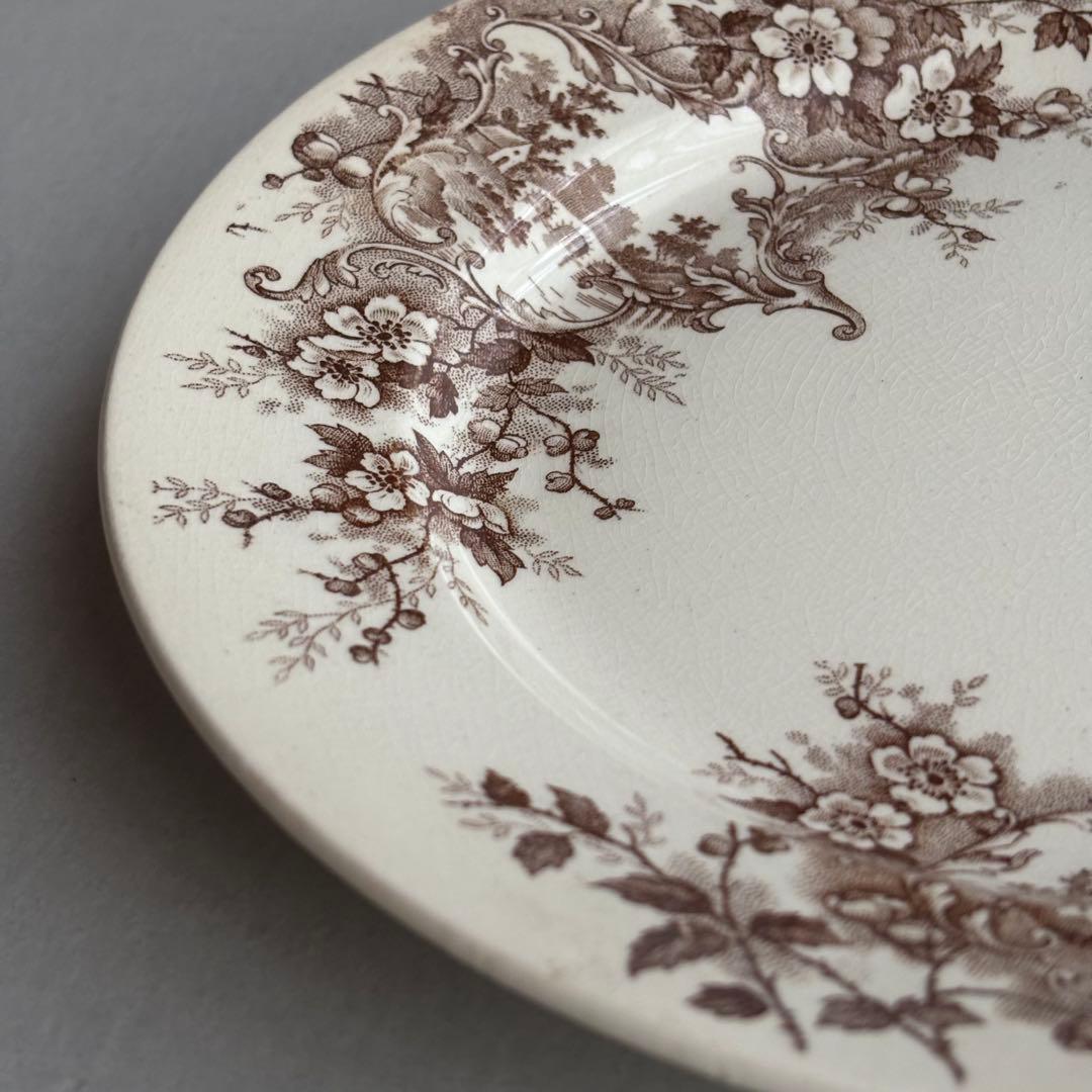 フランスアンティーク ショワジールロワ POMPADOUR ディナープレートC