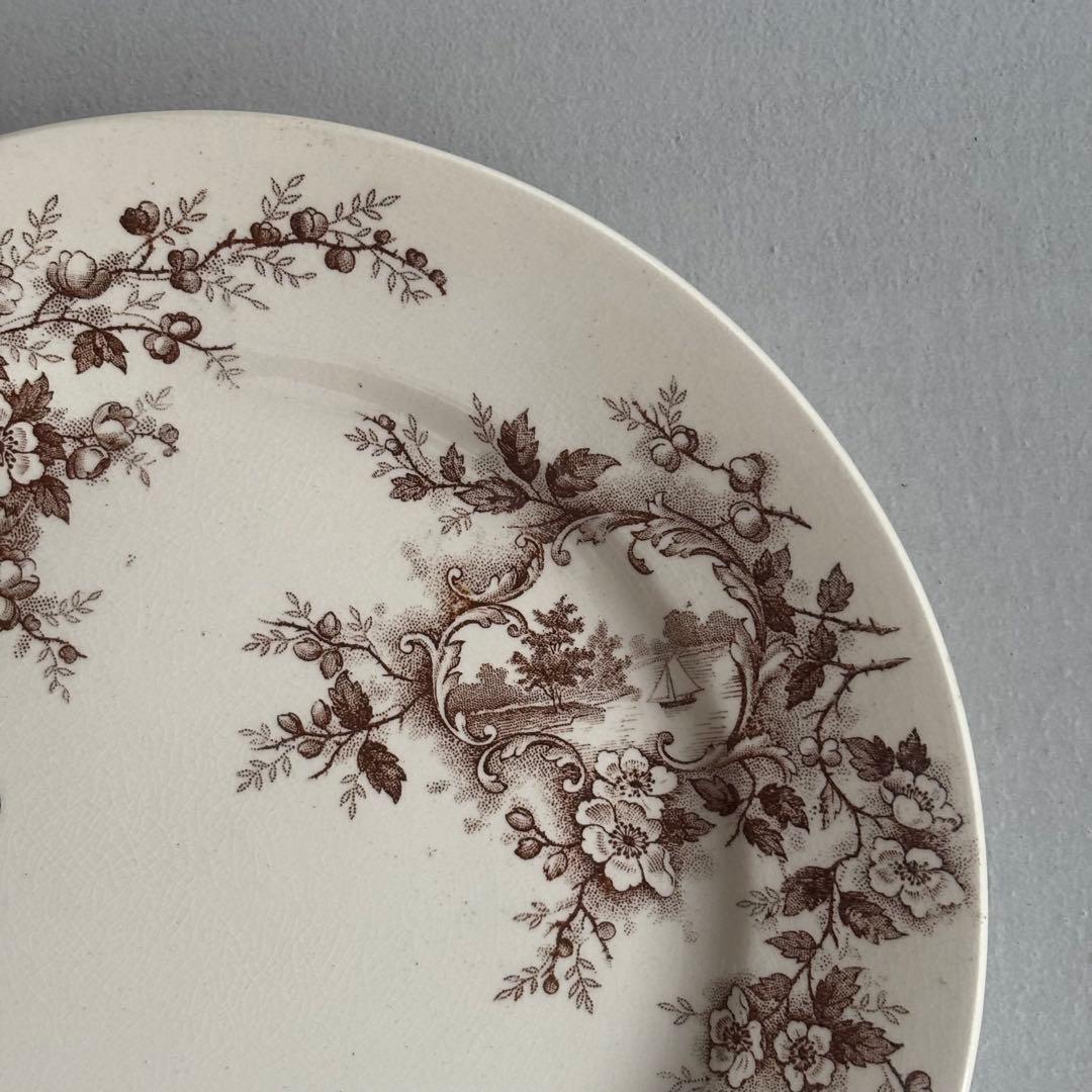 フランスアンティーク ショワジールロワ POMPADOUR ディナープレートC