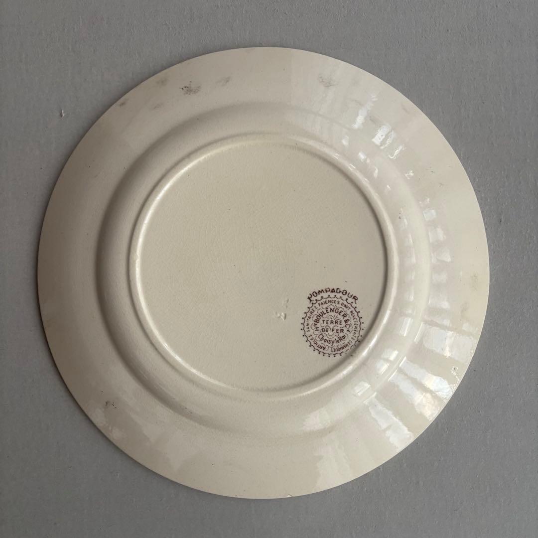 フランスアンティーク ショワジールロワ POMPADOUR ディナープレートC