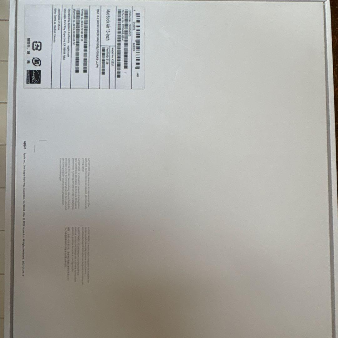 MacBookAir13インチ(2020)16GB512GBゴールド