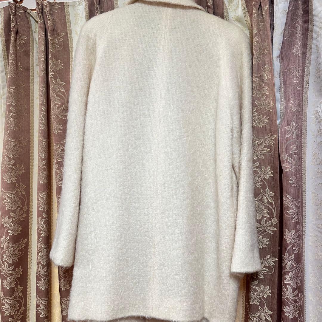 Christian Dior アイボリー ダブルコート ピーコート