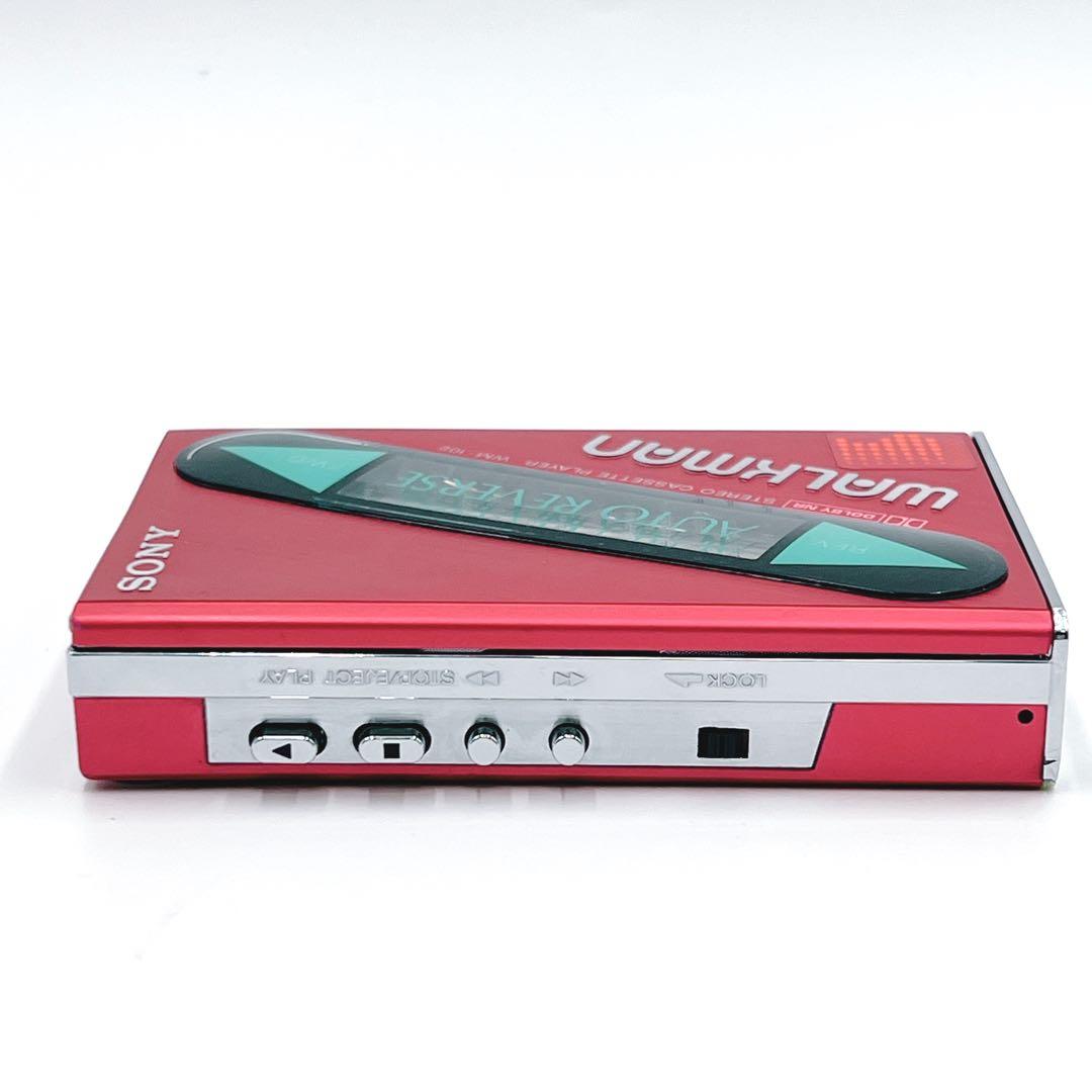 【超美品・動作品】 SONY WM-102 ウォークマン　 希少色　レッド