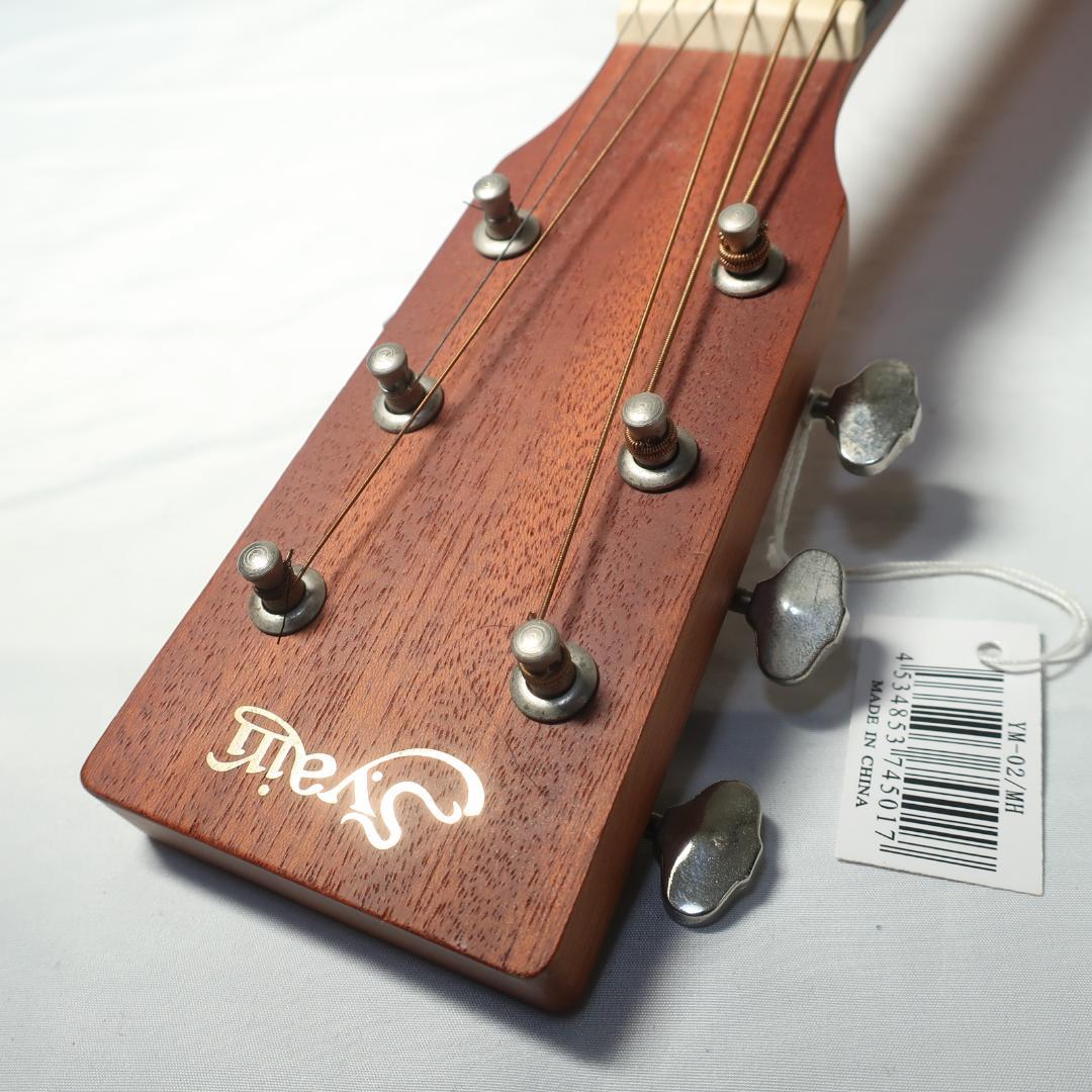 段S.Yairi YM-02/MH ミニギター ケース付 マホガニーアーチバック