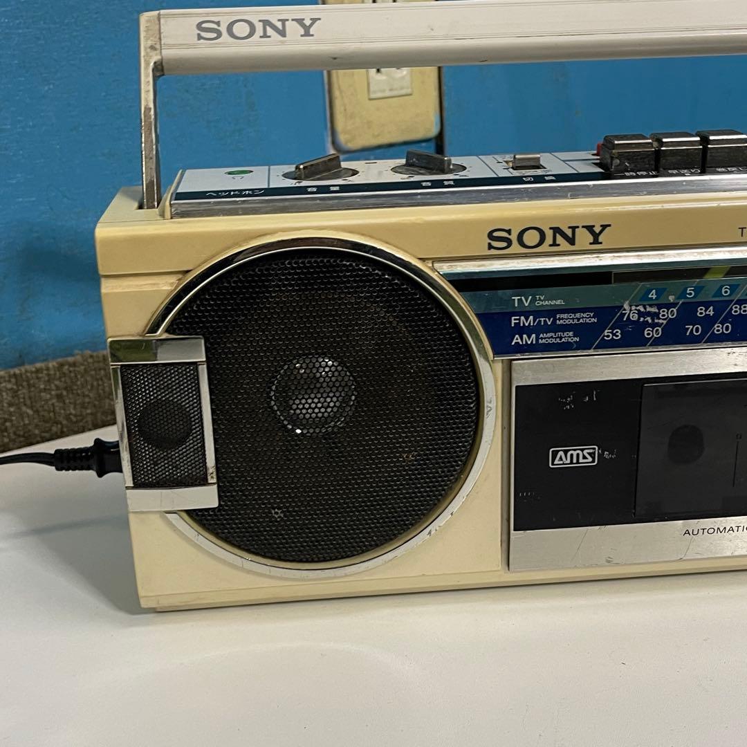 【超希少】SONYソニー CFS-V6 昭和レトロ ラジカセ 動作品