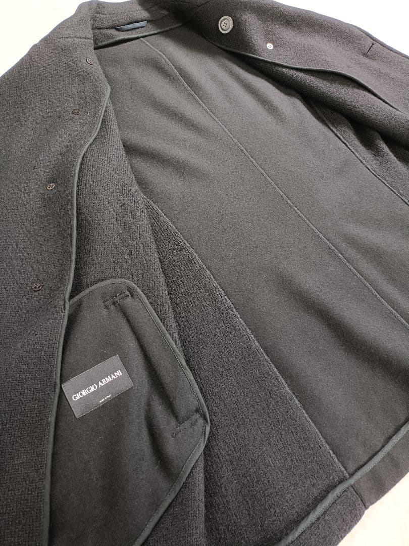 よん極美品 GIORGIO ARMANI ウールコート ピーコート【54