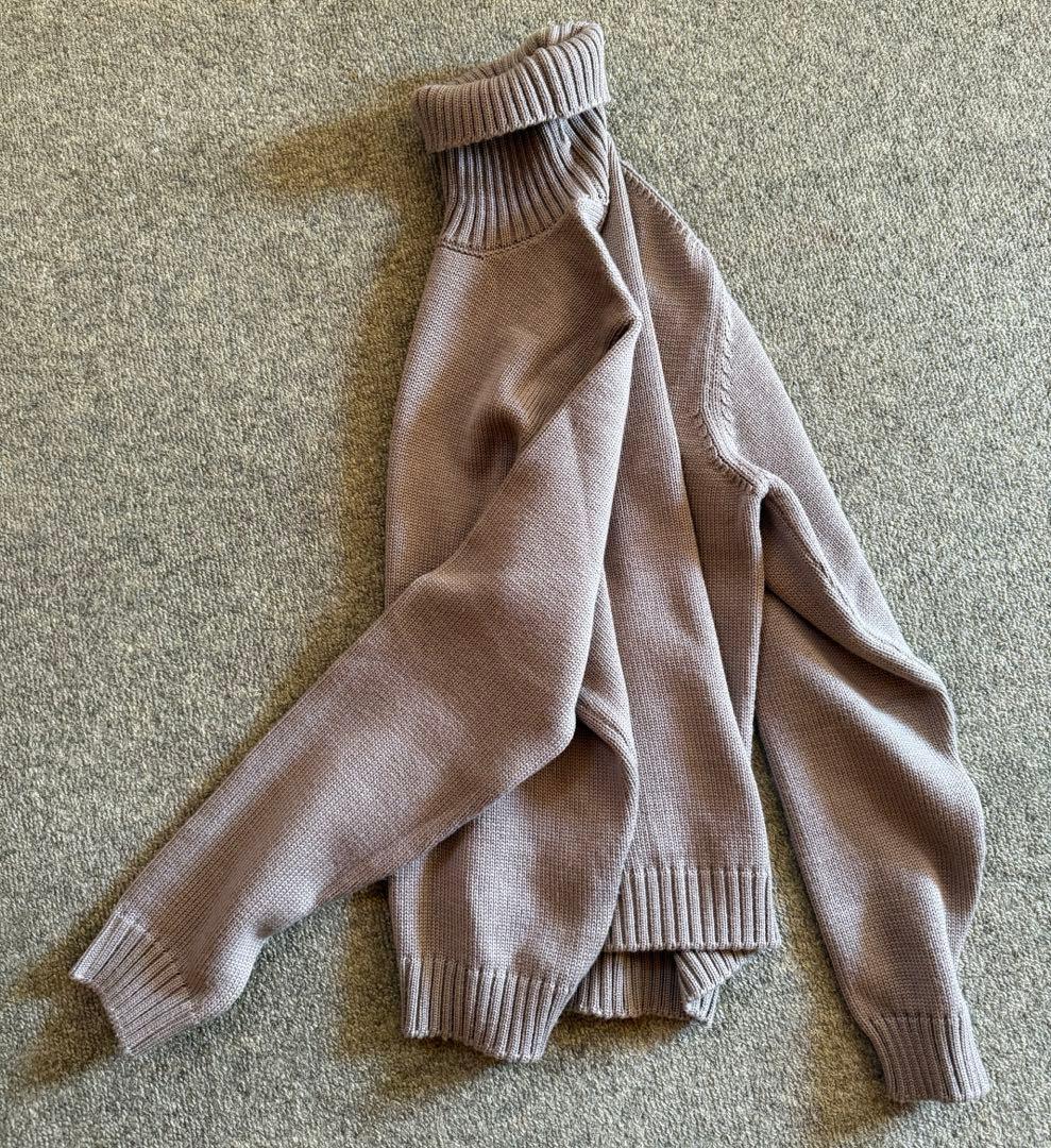 ZANONE ミドルゲージ5Gタートルネック グレージュ 46