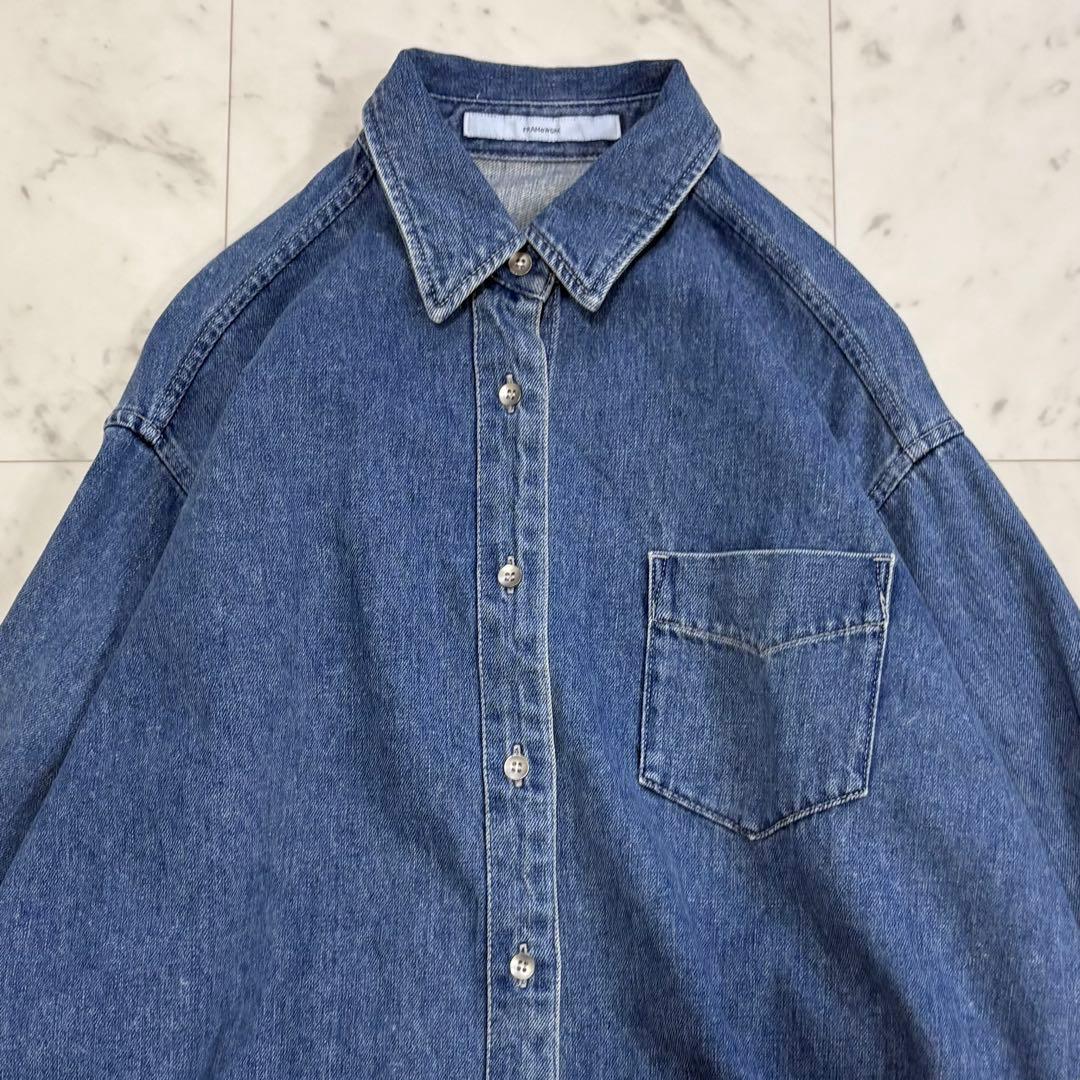 美品✨フレームワーク　denimシャツ　デニムシャツ　2025AW　現行品