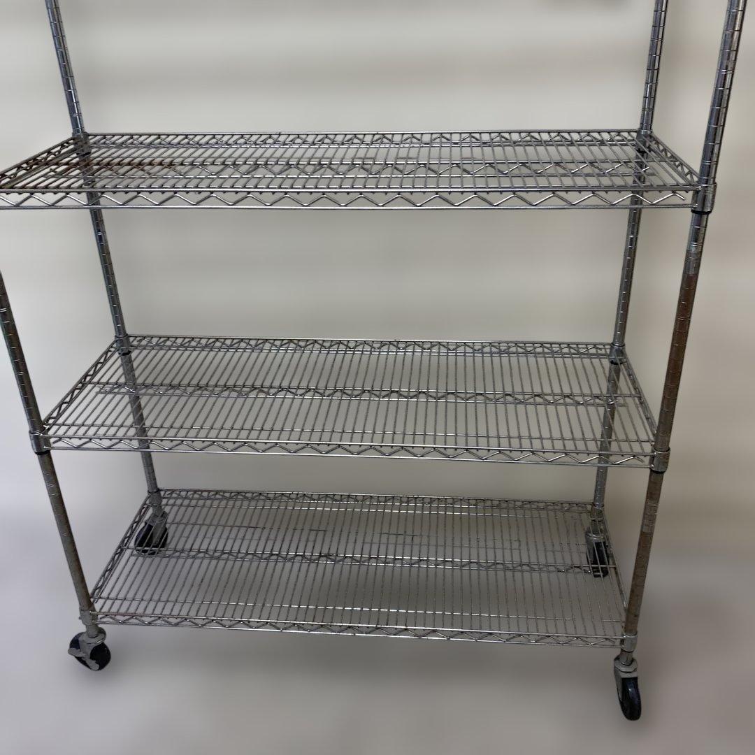 引き取り限定　コストコ　スチールラック 5段 キャスター付き 大型　幅120cm