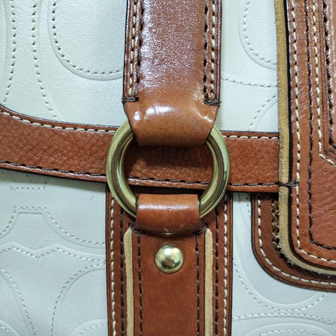 極美品 COACH コーチ トートバッグ ハンプトンズ ターンロック ソーホー