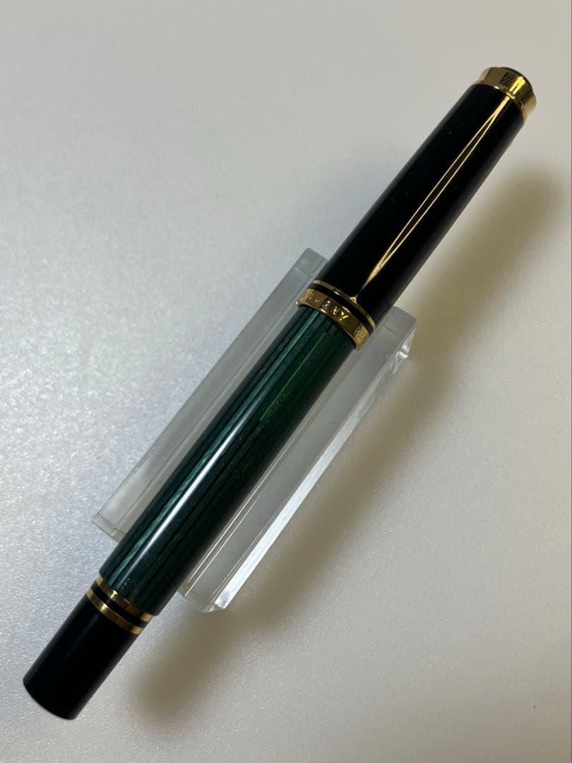 Pelikan　ペリカン　M300　緑縞　M-nib