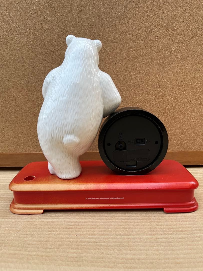 コカコーラ 置き時計 ポーラベアー　1990年代