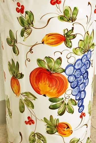 ポルトガル 傘立て 陶器 フルーツ ブドウ ロココ PFA-262FR