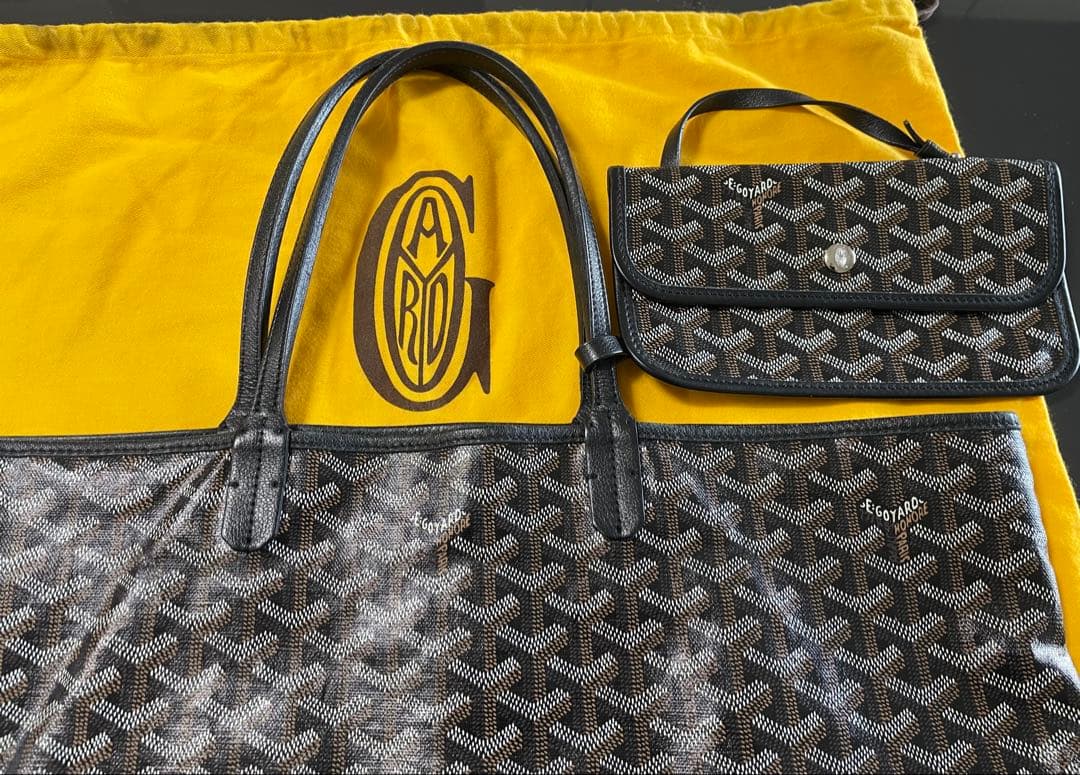 Goyard ショルダーバッグ 大きめ ブラック/グレー