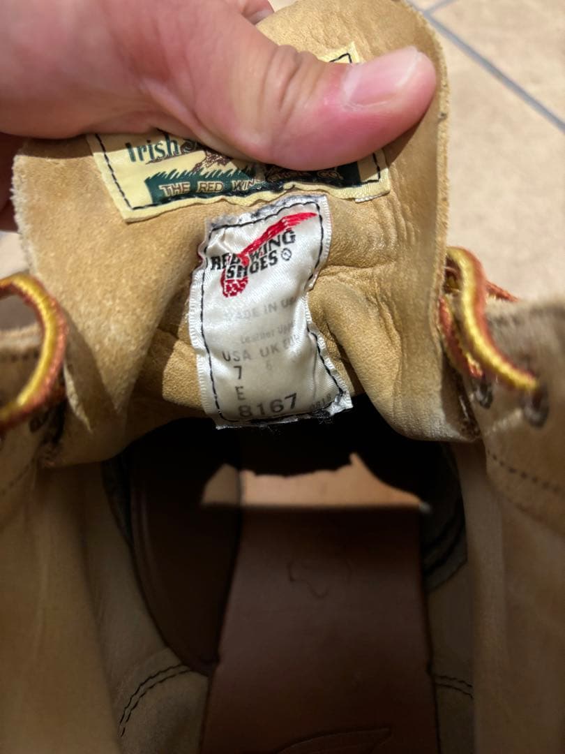 レッドウィング 8167 スエード アイリッシュセッター REDWING