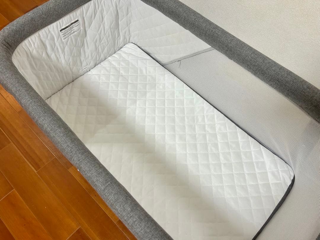 【美品】YATOMI ヤトミ　ベビーベッド　ゆりかご　リビングベッド