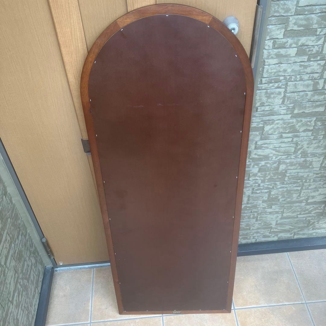 マホガニーフレーム 大型ウォールミラー アンティーク ヴィンテージ インテリア