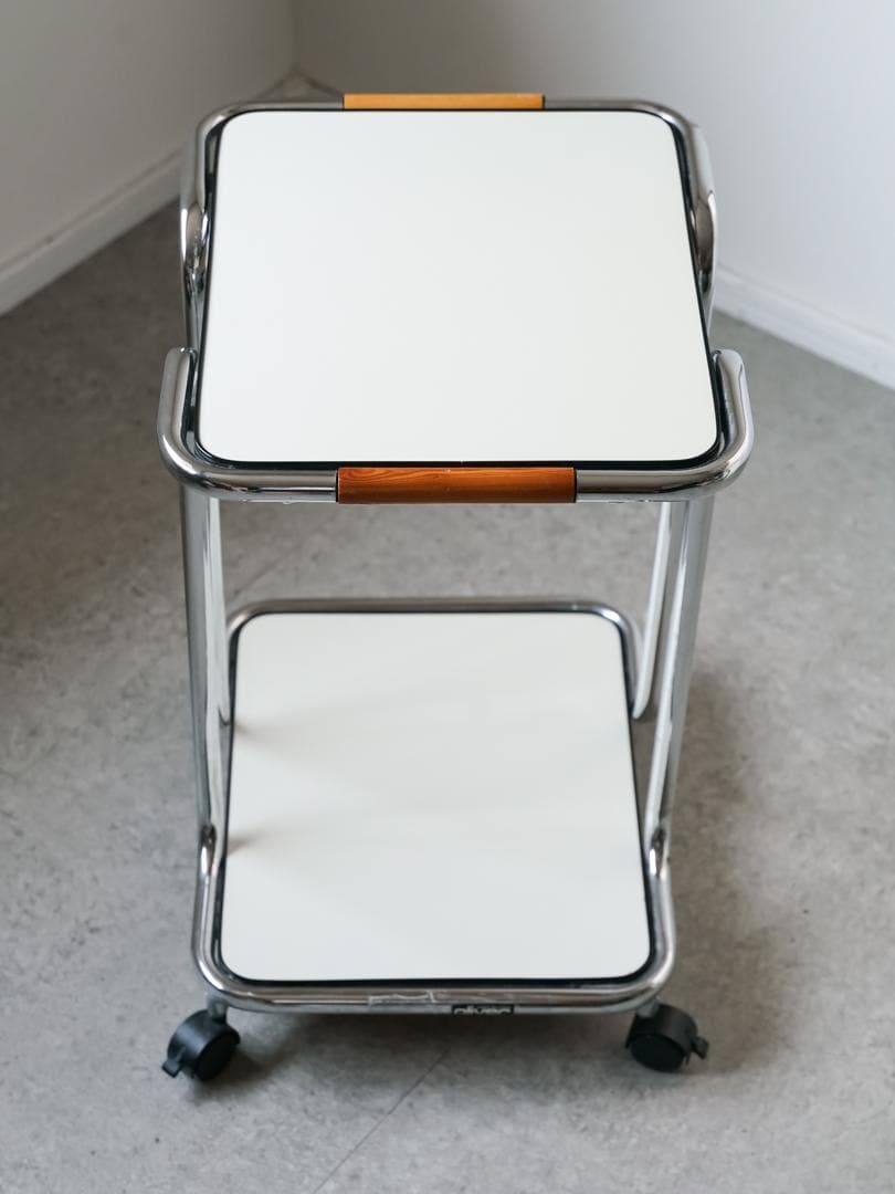 70-80's \"oliver\" ワゴンテーブル ミッドセンチュリー モダン