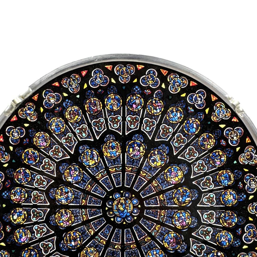 ノートルダム大聖堂 ステンドグラス 北のバラ窓 グラスマスターズ社 ローズ パリ