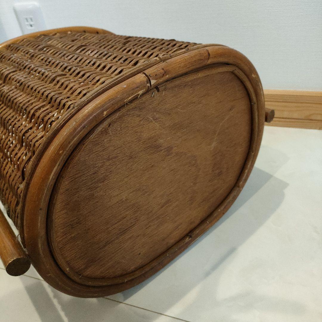 大きな籐かご ラタン 収納家具 さえら