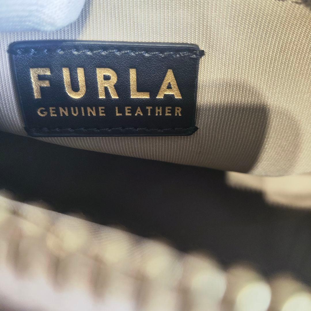 ✨美品✨　フルラ ミネルヴァ S サッチェル グレージュ 2way ハンドバッグ