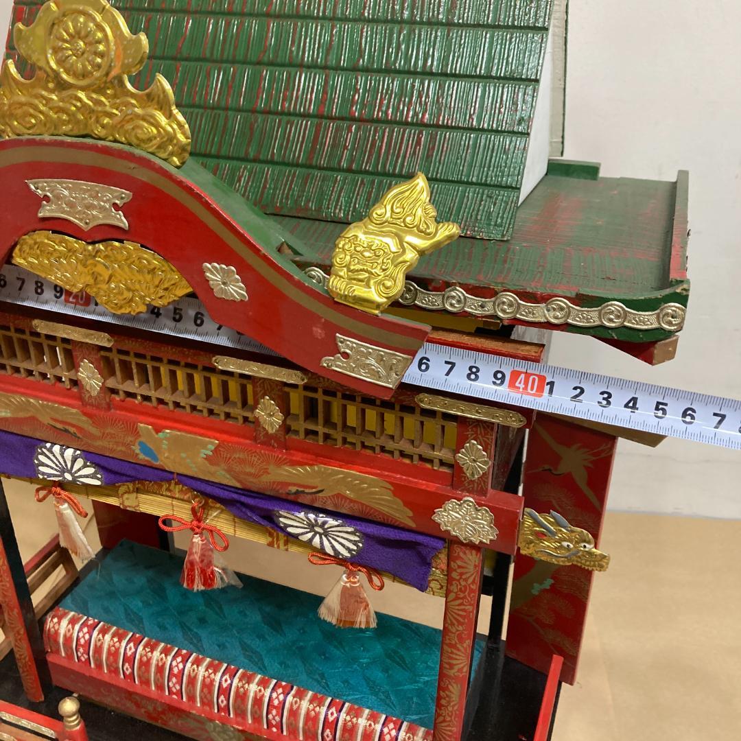 ひな御殿 豊寿殿　木製 組み立て式 御殿飾り　雛人形 ひな祭 昭和レトロ