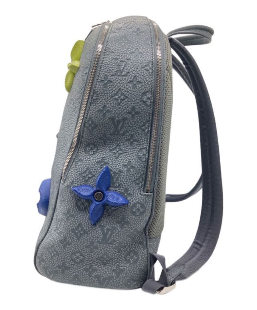 カ*シ様 Louis Vuitton バックパック グレー フラワー装飾