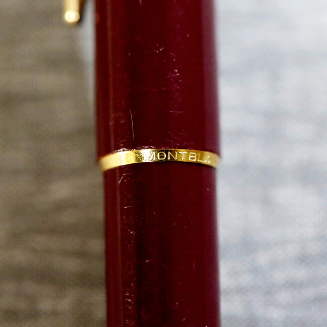 【送料込み】モンブラン ボールペン レバー式 ボルドー
