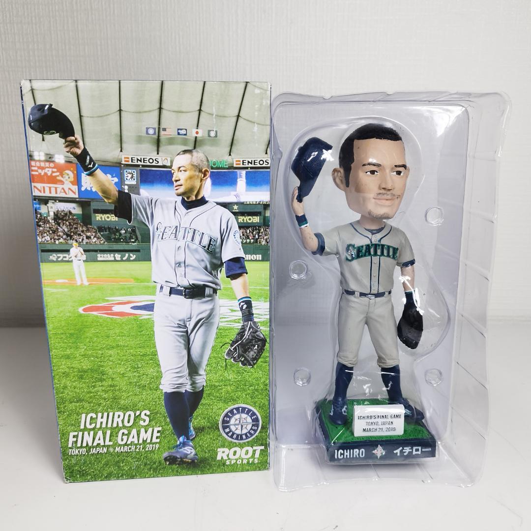 イチロー 引退試合記念 ボブルヘッド 球場配布品 バブルヘッド 首振り IEE7