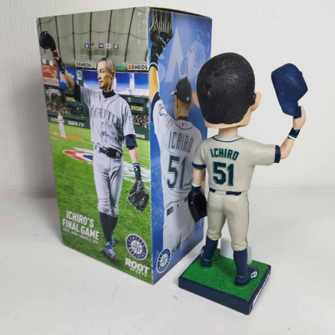 イチロー 引退試合記念 ボブルヘッド 球場配布品 バブルヘッド 首振り IEE7